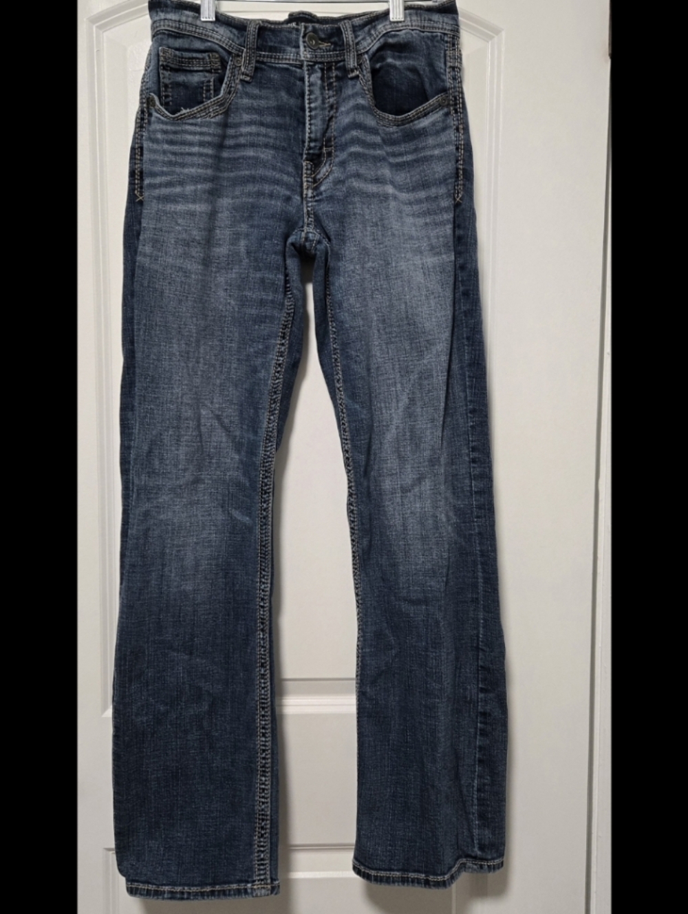 BKE Jake 30 X 32 Classic Women's Straight-Leg Jeans - Medium Blue